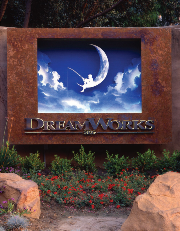 DreamWorks signage installation, Glendale, CA