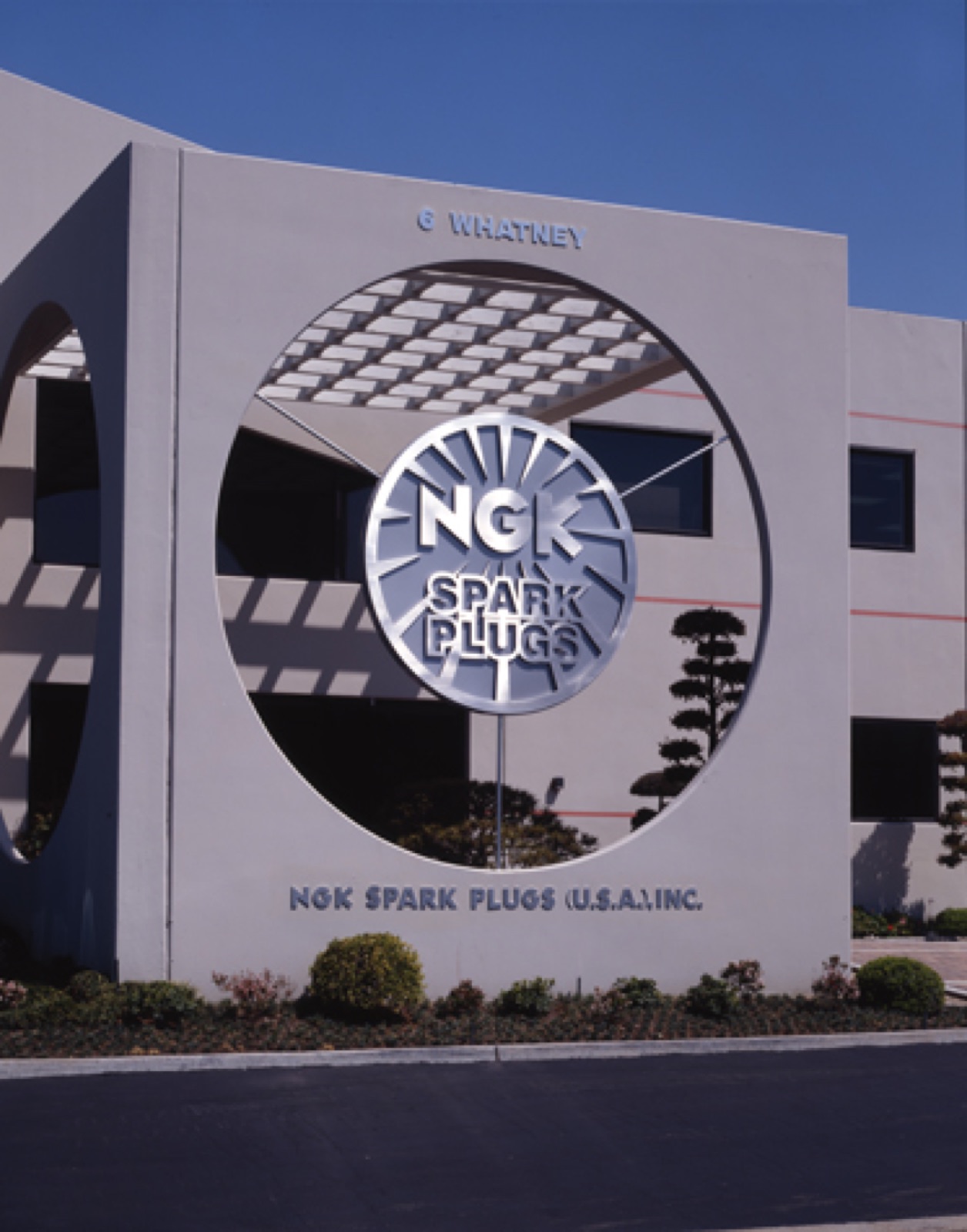 NGK Spark Plus signage, Irvine, CA