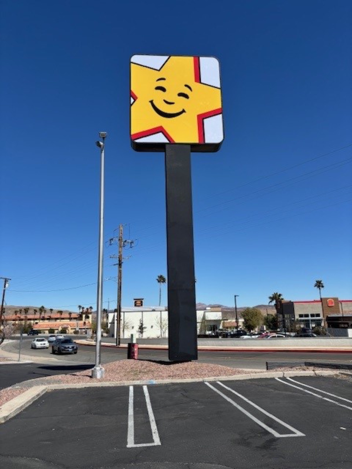 Carl's Jr. pylon sign, Barstow, CA