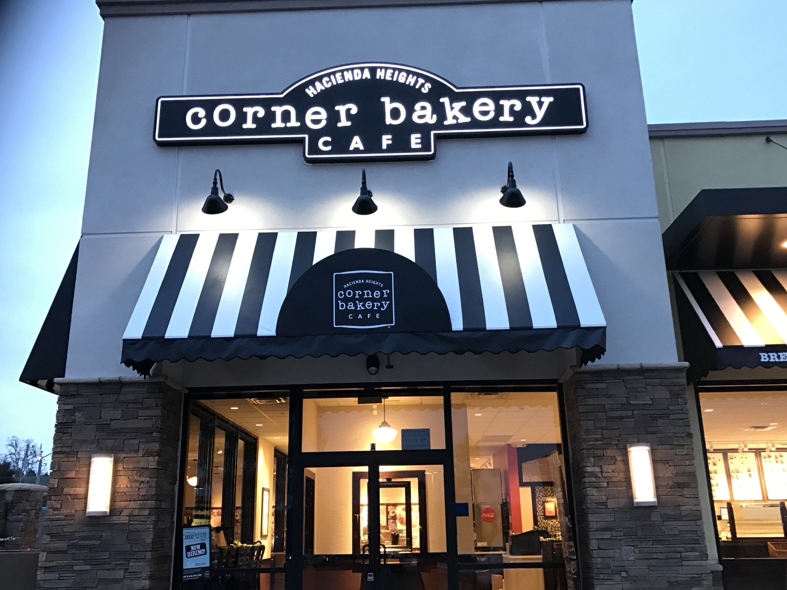 Corner Bakery signage, Hacienda Heights, CA