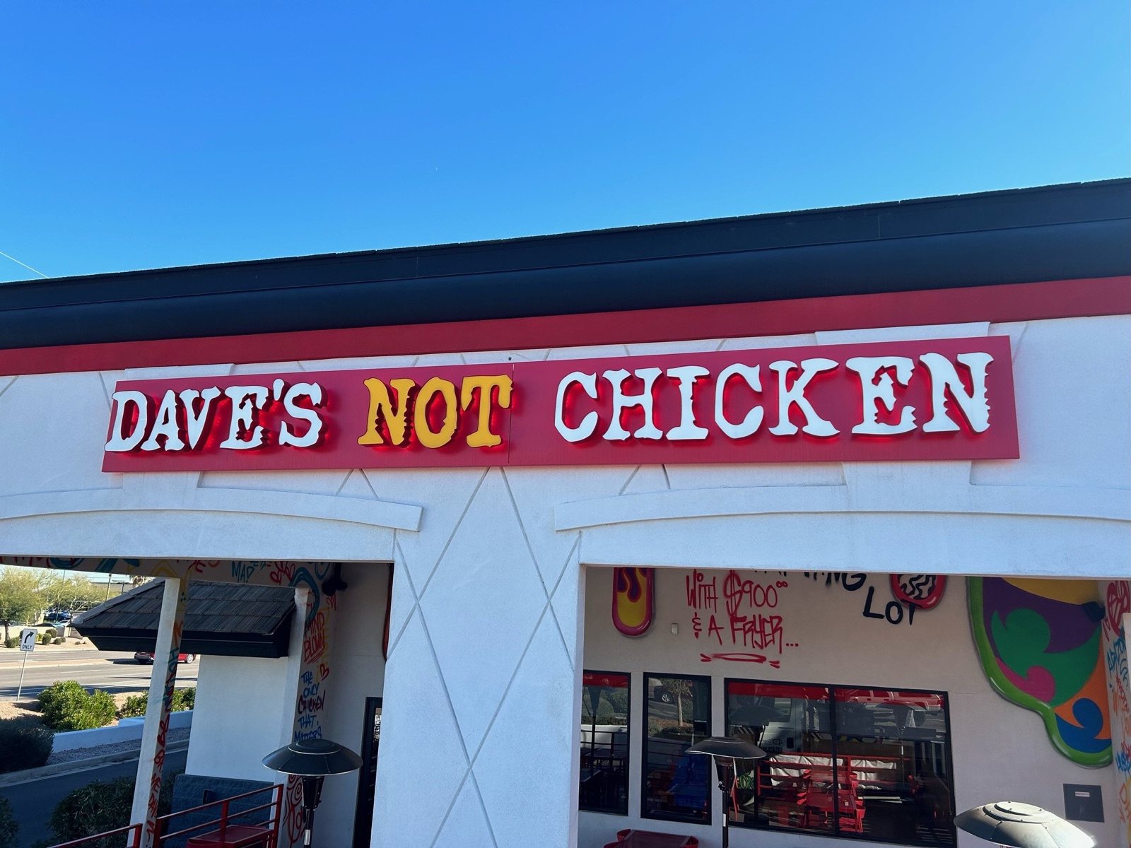 Dave's Not Chicken signage, Gilbert, AZ