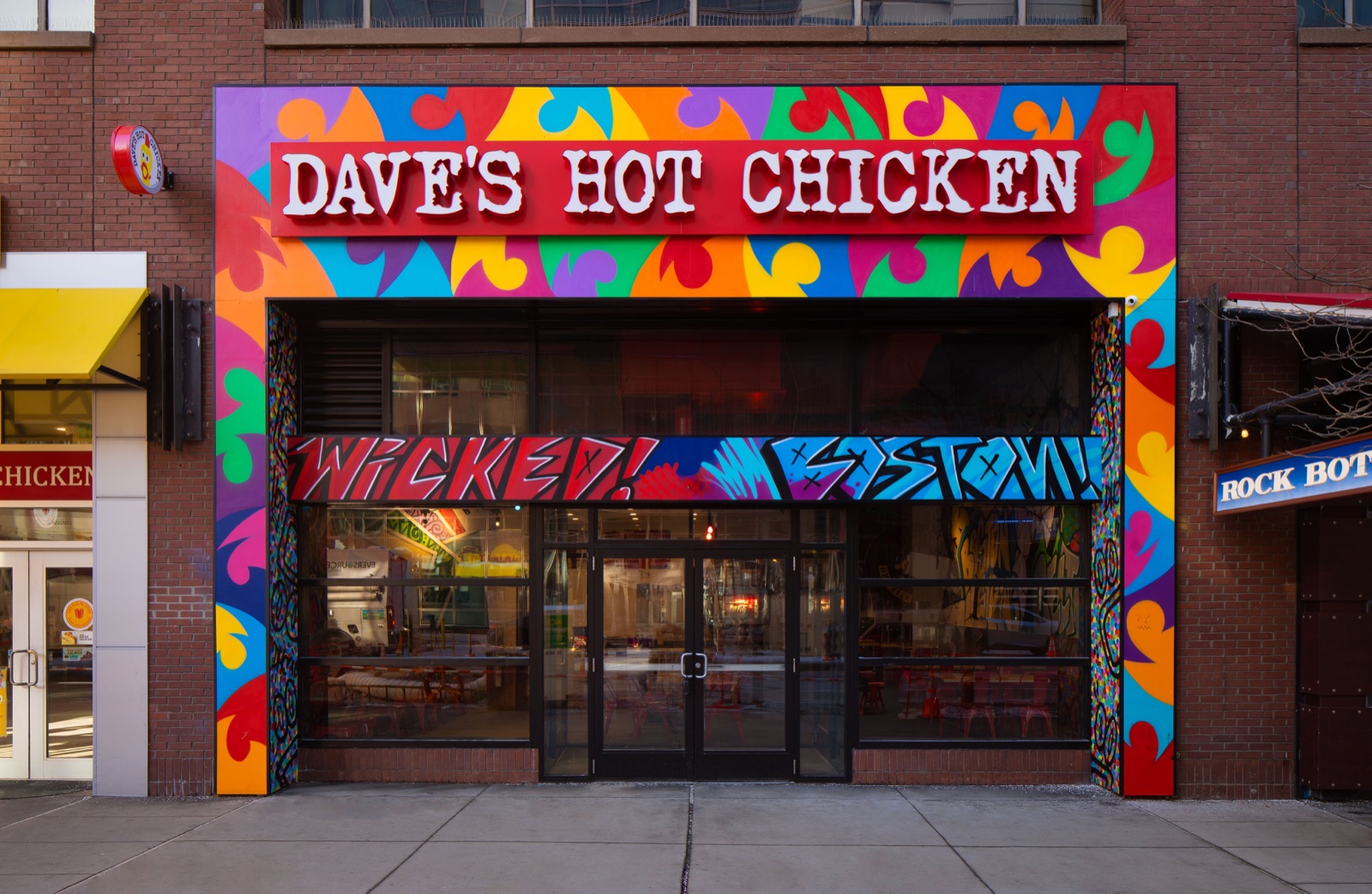 Dave's Hot Chicken signage, Boston, MA