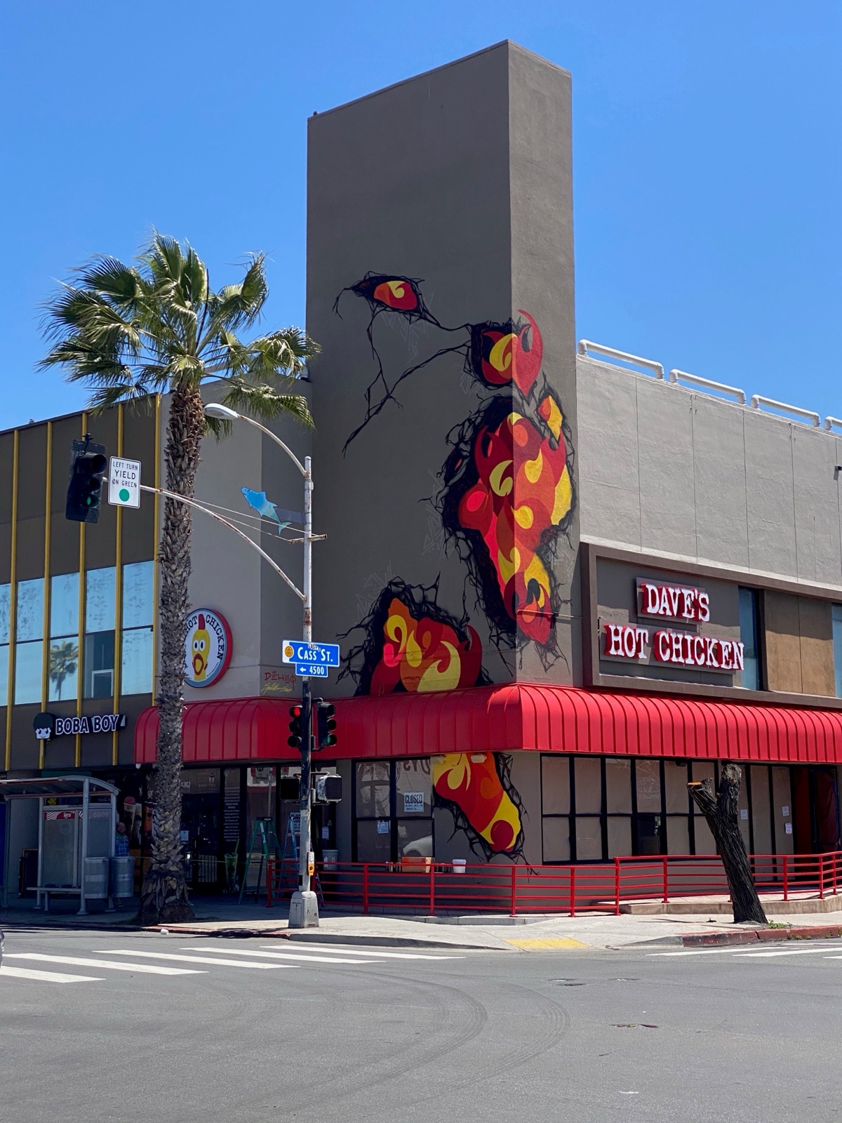 Dave's Hot Chicken signage, San Diego, CA