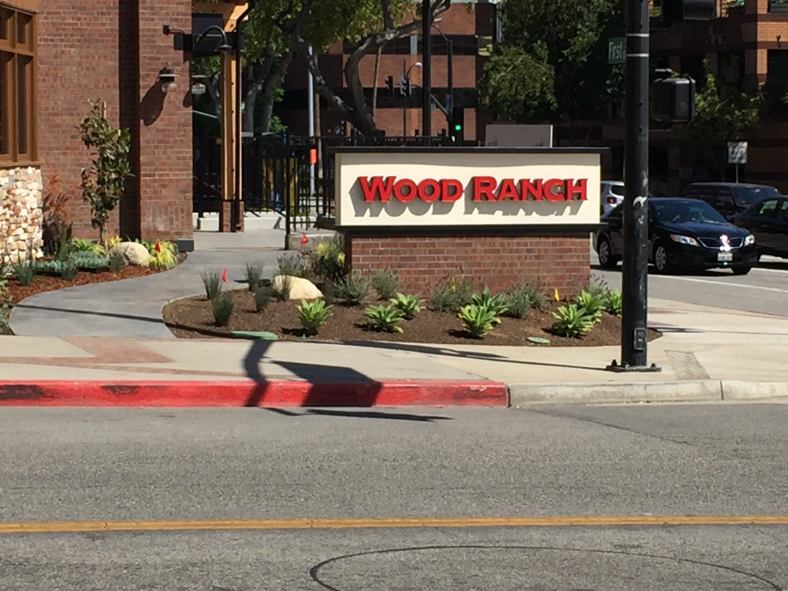 Wood Ranch BBQ & Grill signage, Burbank, CA