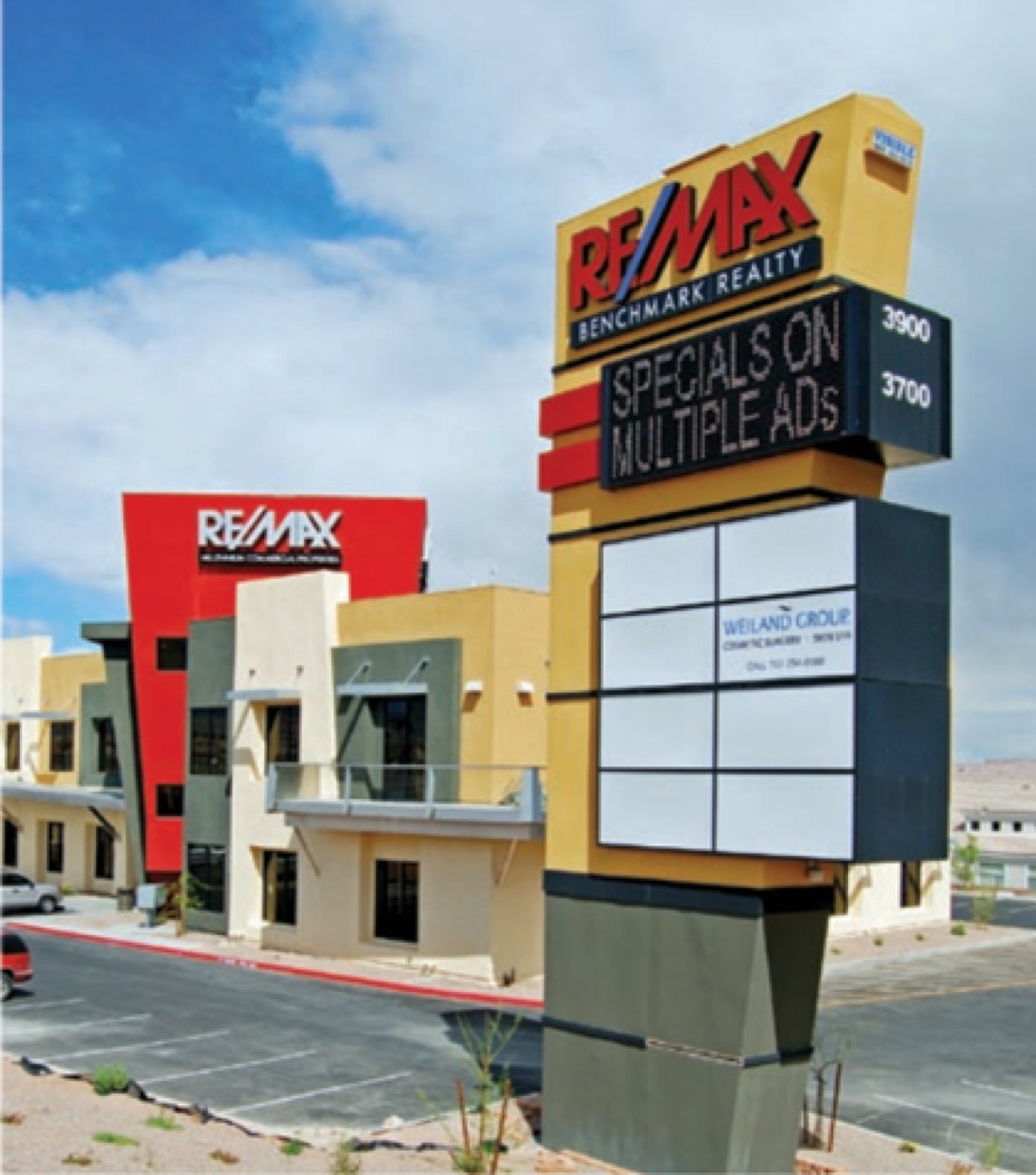 ReMax Shopping Center signage, Las Vegas, NV